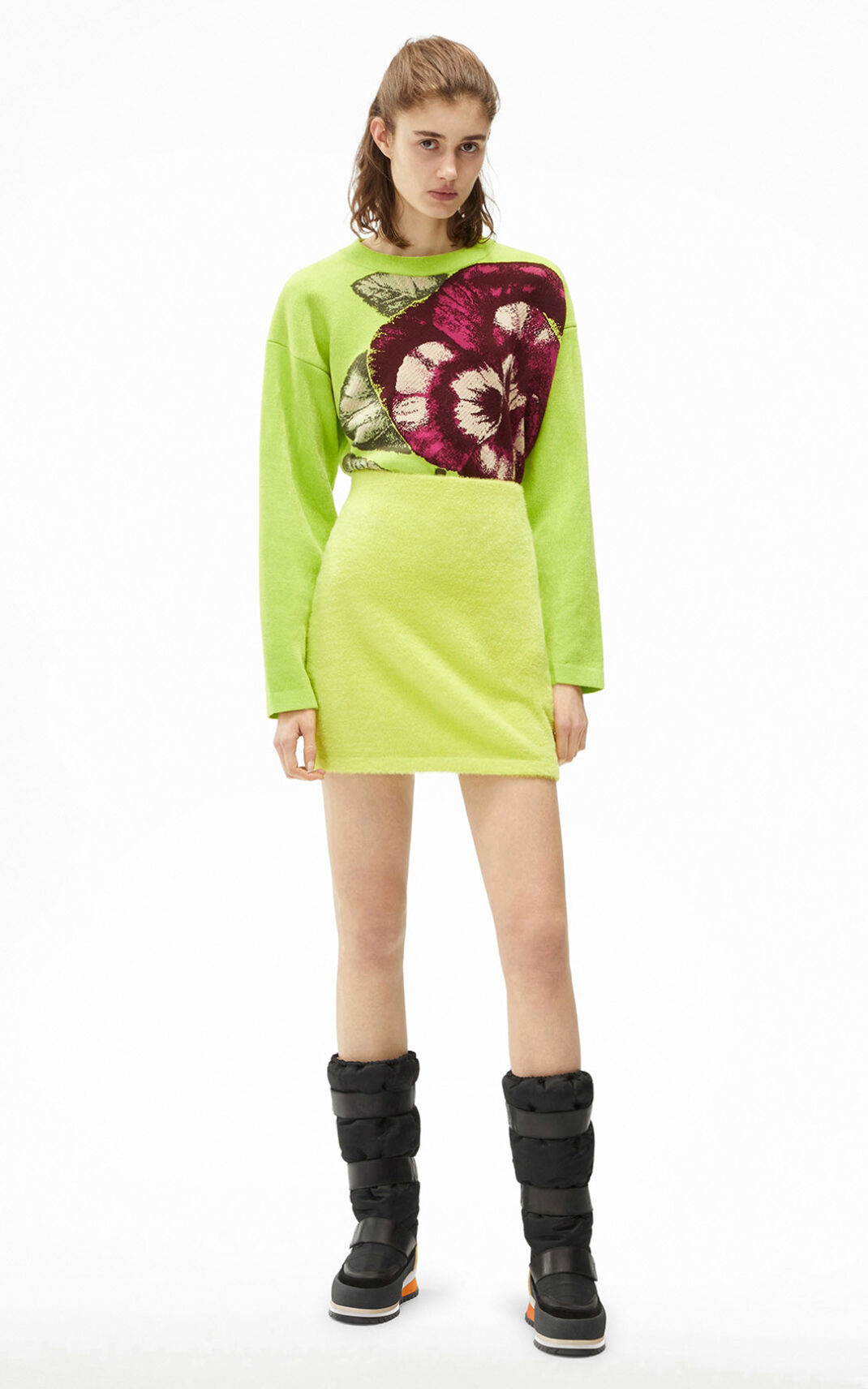 Kenzo Mini Etek Bayan Açık Yeşil | 3216-PGOVC